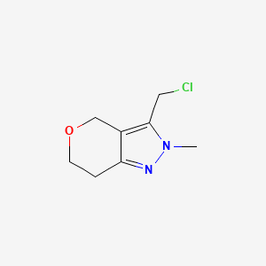 3-(Chloromethyl)-2-methyl-2,4,6,7-tetrahydropyrano[4,3-c]pyrazole