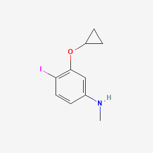 3-Cyclopropoxy-4-iodo-N-methylaniline