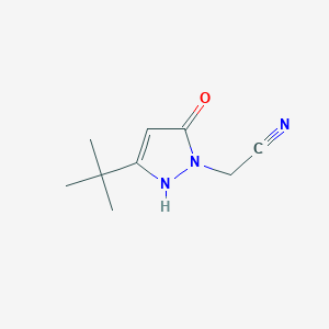 2-(3-(tert-butyl)-5-hydroxy-1H-pyrazol-1-yl)acetonitrile