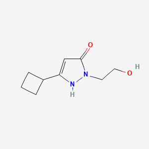3-cyclobutyl-1-(2-hydroxyethyl)-1H-pyrazol-5-ol