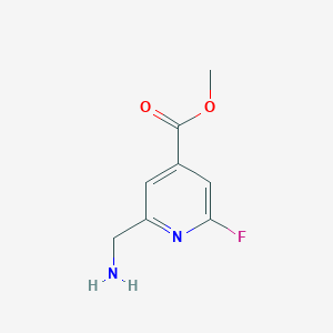 Methyl 2-(aminomethyl)-6-fluoroisonicotinate