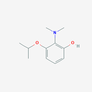 molecular formula C11H17NO2 B14840058 2-(Dimethylamino)-3-isopropoxyphenol 