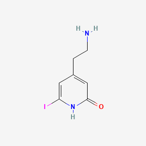 4-(2-Aminoethyl)-6-iodopyridin-2-OL