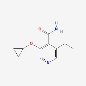 3-Cyclopropoxy-5-ethylisonicotinamide