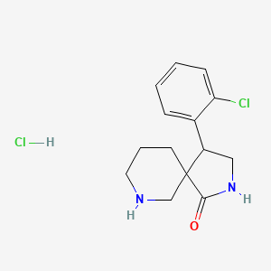 4-(2-Chlorophenyl)-2,7-diazaspiro[4.5]decan-1-one hydrochloride