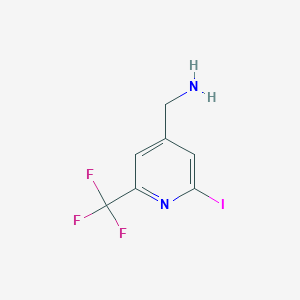 [2-Iodo-6-(trifluoromethyl)pyridin-4-YL]methylamine