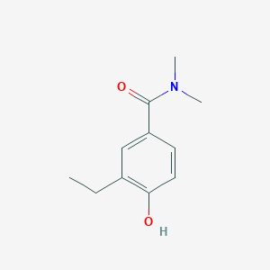 molecular formula C11H15NO2 B14840134 3-Ethyl-4-hydroxy-N,N-dimethylbenzamide 