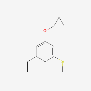 (3-Cyclopropoxy-5-ethylcyclohexa-1,3-dienyl)(methyl)sulfane