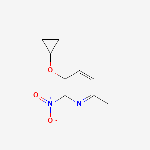 3-Cyclopropoxy-6-methyl-2-nitropyridine