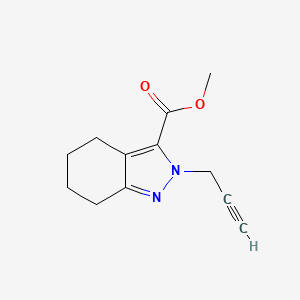 molecular formula C12H14N2O2 B1484016 methyl 2-(prop-2-yn-1-yl)-4,5,6,7-tetrahydro-2H-indazole-3-carboxylate CAS No. 2098046-54-7