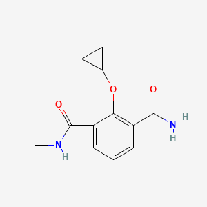 molecular formula C12H14N2O3 B14840161 2-Cyclopropoxy-N1-methylisophthalamide 