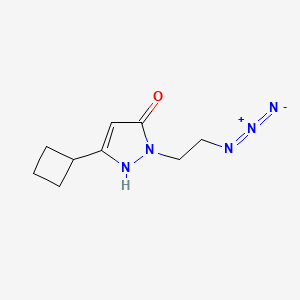 molecular formula C9H13N5O B1484018 1-(2-azidoethyl)-3-cyclobutyl-1H-pyrazol-5-ol CAS No. 2098138-04-4