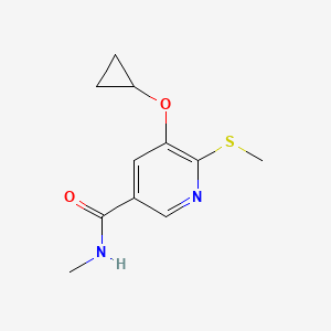 5-Cyclopropoxy-N-methyl-6-(methylthio)nicotinamide