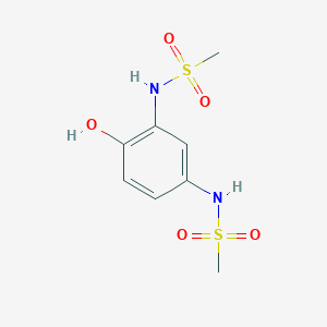 molecular formula C8H12N2O5S2 B14840199 N,N'-(4-Hydroxy-1,3-phenylene)dimethanesulfonamide 