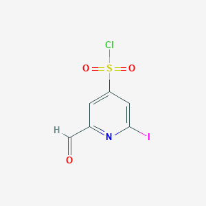 2-Formyl-6-iodopyridine-4-sulfonyl chloride