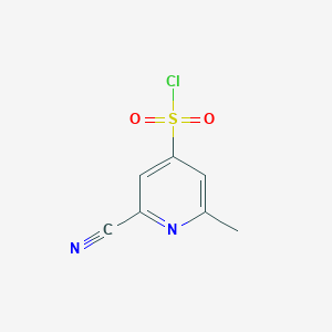 2-Cyano-6-methylpyridine-4-sulfonyl chloride