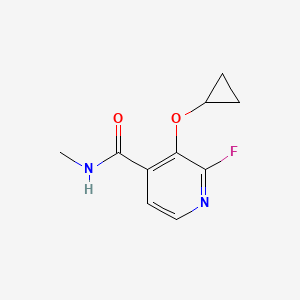 molecular formula C10H11FN2O2 B14840238 3-Cyclopropoxy-2-fluoro-N-methylisonicotinamide 