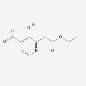 Ethyl (4-formyl-3-hydroxypyridin-2-YL)acetate