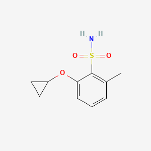 molecular formula C10H13NO3S B14840262 2-Cyclopropoxy-6-methylbenzenesulfonamide 