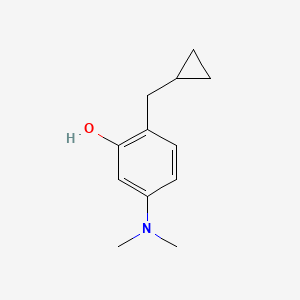 2-(Cyclopropylmethyl)-5-(dimethylamino)phenol