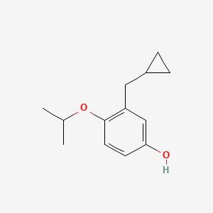 3-(Cyclopropylmethyl)-4-isopropoxyphenol