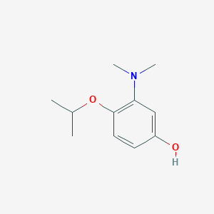 molecular formula C11H17NO2 B14840312 3-(Dimethylamino)-4-isopropoxyphenol 