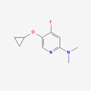 5-Cyclopropoxy-4-fluoro-N,N-dimethylpyridin-2-amine