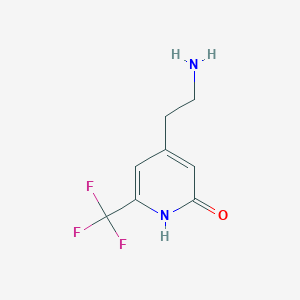 4-(2-Aminoethyl)-6-(trifluoromethyl)pyridin-2-OL