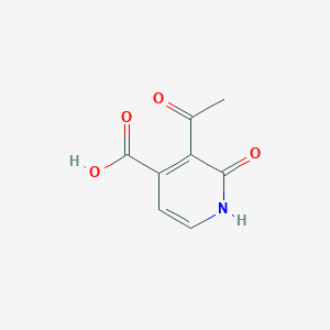 molecular formula C8H7NO4 B14840364 3-Acetyl-2-hydroxyisonicotinic acid CAS No. 1393561-12-0