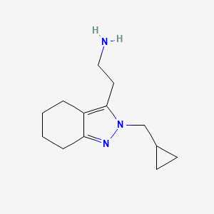 molecular formula C13H21N3 B1484037 2-(2-(cyclopropylmethyl)-4,5,6,7-tetrahydro-2H-indazol-3-yl)ethan-1-amine CAS No. 2098138-24-8