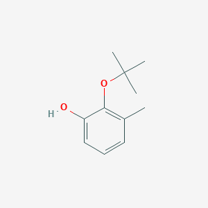 molecular formula C11H16O2 B14840378 2-(Tert-butoxy)-3-methylphenol 