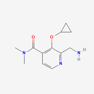 2-(Aminomethyl)-3-cyclopropoxy-N,N-dimethylisonicotinamide