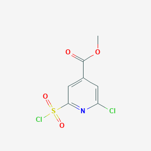 Methyl 2-chloro-6-(chlorosulfonyl)isonicotinate