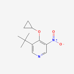 3-Tert-butyl-4-cyclopropoxy-5-nitropyridine