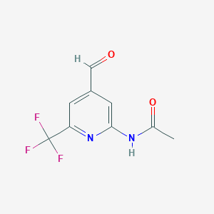 N-(4-Formyl-6-(trifluoromethyl)pyridin-2-yl)acetamide