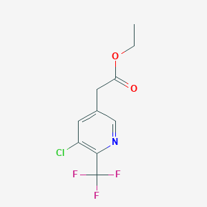 Ethyl 3-chloro-2-(trifluoromethyl)pyridine-5-acetate