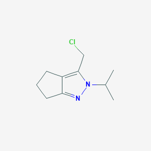 molecular formula C10H15ClN2 B1484050 3-(Chloromethyl)-2-isopropyl-2,4,5,6-tetrahydrocyclopenta[c]pyrazole CAS No. 2092794-04-0