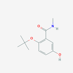 molecular formula C12H17NO3 B14840554 2-Tert-butoxy-5-hydroxy-N-methylbenzamide 