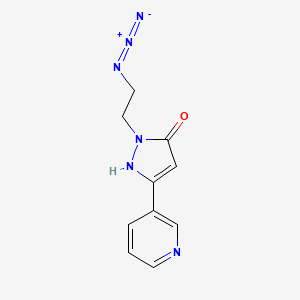 1-(2-azidoethyl)-3-(pyridin-3-yl)-1H-pyrazol-5-ol
