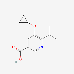 5-Cyclopropoxy-6-isopropylnicotinic acid