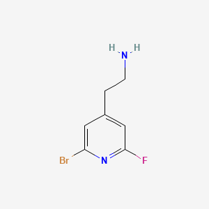 2-(2-Bromo-6-fluoropyridin-4-YL)ethanamine