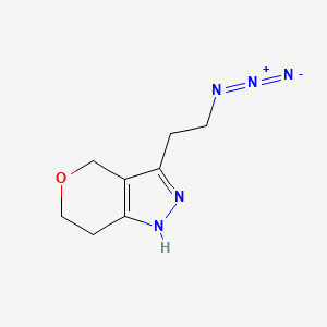 molecular formula C8H11N5O B1484060 3-(2-Azidoethyl)-2,4,6,7-tetrahydropyrano[4,3-c]pyrazole CAS No. 2098022-22-9