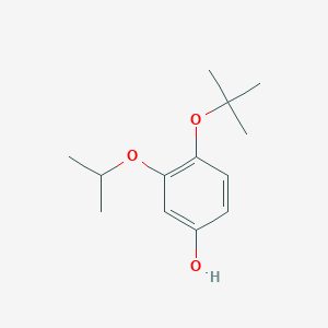 molecular formula C13H20O3 B14840611 4-Tert-butoxy-3-isopropoxyphenol 