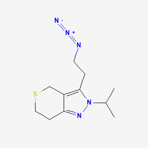 molecular formula C11H17N5S B1484063 3-(2-Azidoethyl)-2-isopropyl-2,4,6,7-tetrahydrothiopyrano[4,3-c]pyrazole CAS No. 2098090-76-5