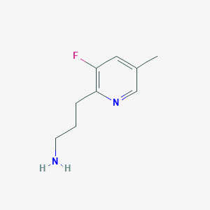 3-(3-Fluoro-5-methylpyridin-2-YL)propan-1-amine