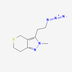 3-(2-Azidoethyl)-2-methyl-2,4,6,7-tetrahydrothiopyrano[4,3-c]pyrazole