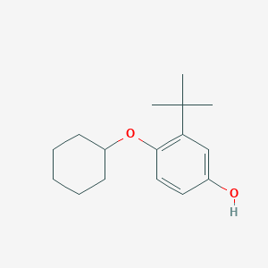 molecular formula C16H24O2 B14840656 3-Tert-butyl-4-(cyclohexyloxy)phenol 