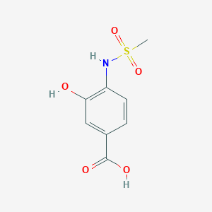 molecular formula C8H9NO5S B14840669 3-Hydroxy-4-(methylsulfonamido)benzoic acid 