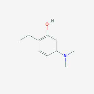 molecular formula C10H15NO B14840682 5-(Dimethylamino)-2-ethylphenol 