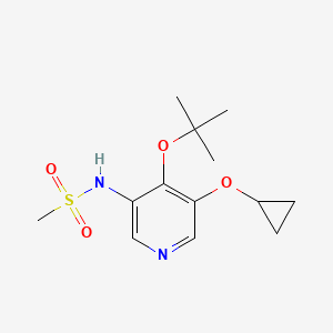 N-(4-Tert-butoxy-5-cyclopropoxypyridin-3-YL)methanesulfonamide